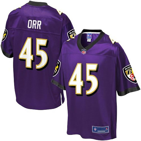 Pro Line Mens Baltimore Ravens #45 Zach Orr Team Color Jersey