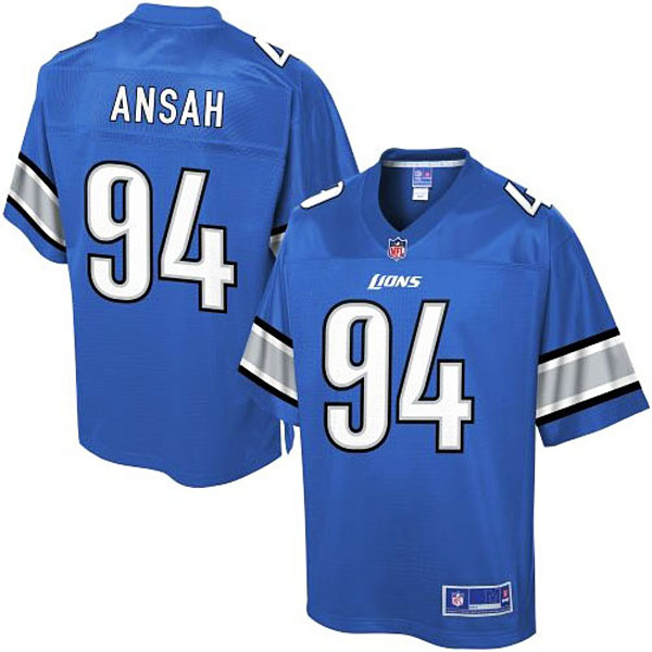 Pro Line Men's Detroit Lions #94 Ziggy Ansah Team Color Jersey