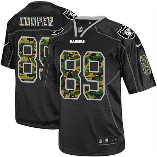 Oakland Raiders #89 Amari Cooper Black Camo Fashion Jersey