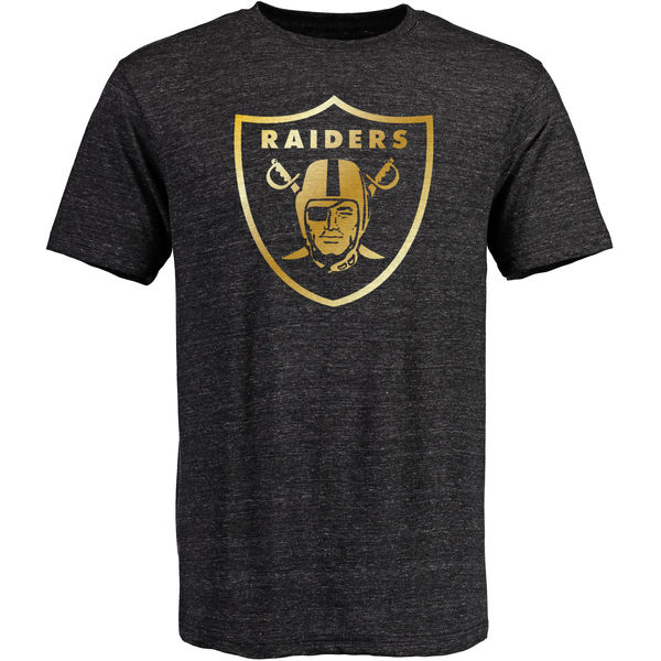 Oakland Raiders Pro Line Black Gold Collection Tri-Blend T-Shirt