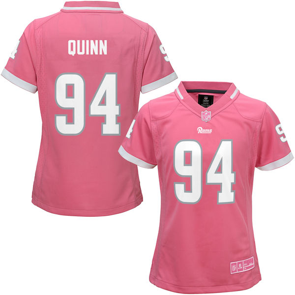 Women's St. Louis Rams #94 Robert Quinn Pink Bubble Gum Jersey