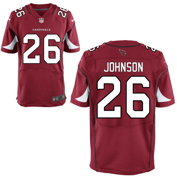 Mens Arizona Cardinals#26 Rashad Johnson Nike Red Elite Jersey