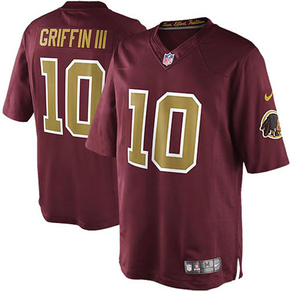 Men's Washington Redskins #10 Robert Griffin III Nike Burgundy Alternate Limited Jersey