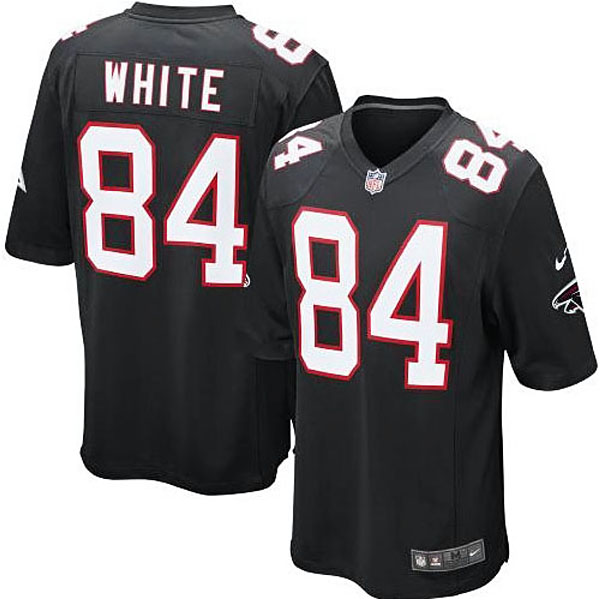 Mens Atlanta Falcons #84 Roddy White Nike Black Alternate Game Jersey