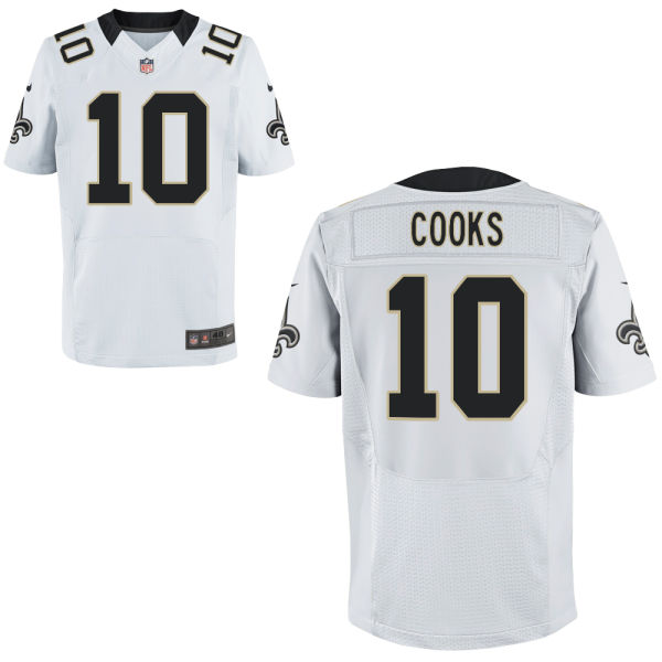 Men's New Orleans Saints #10 Brandin Cooks White Elite Jersey