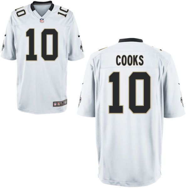 Men's New Orleans Saints #10 Brandin Cooks White Game Jersey