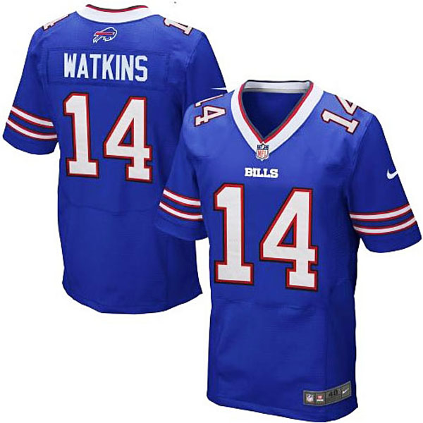 Mens Buffalo Bills #14 Sammy Watkins Nike Royal Blue Elite Jersey