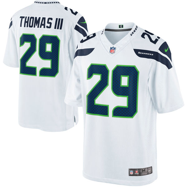 Mens Seattle Seahawks #29 Earl Thomas III White Limited Jersey