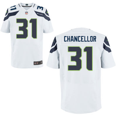 Men's Seattle Seahawks #31 Kam Chancellor White Elite Jersey