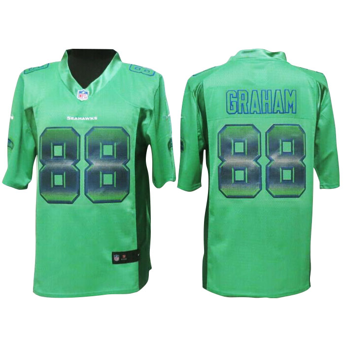 2015 New Nike Seattle Seahawks #88 Jimmy Graham Limited Green Jersey