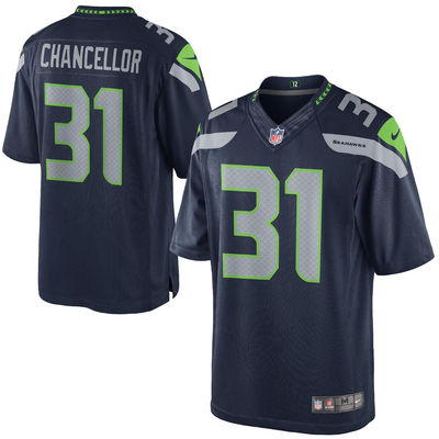 Men's Seattle Seahawks #31 Kam Chancellor College Navy Limited Jersey