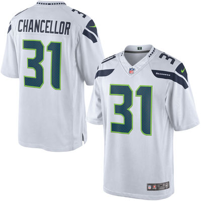 Men's Seattle Seahawks #31 Kam Chancellor White Limited Jersey