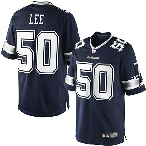 Men's Dallas Cowboys #50 Sean Lee Nike Navy Blue Team Color Limited Jersey