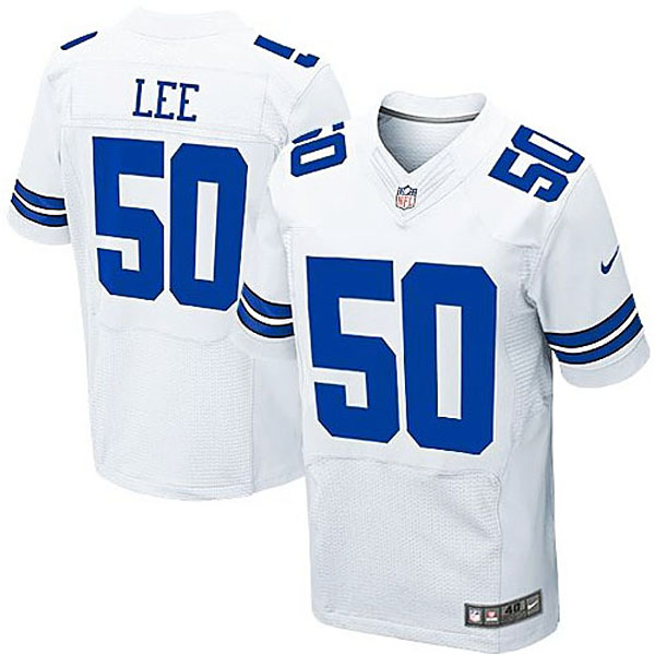 Mens Dallas Cowboys #50 Sean Lee Nike White Elite Jersey