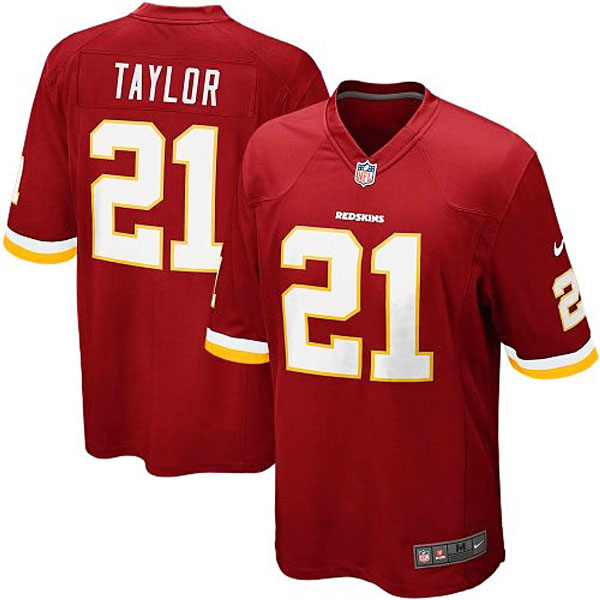 Mens Washington Redskins #21 Sean Taylor Nike Burgundy Retired Player Game Jersey