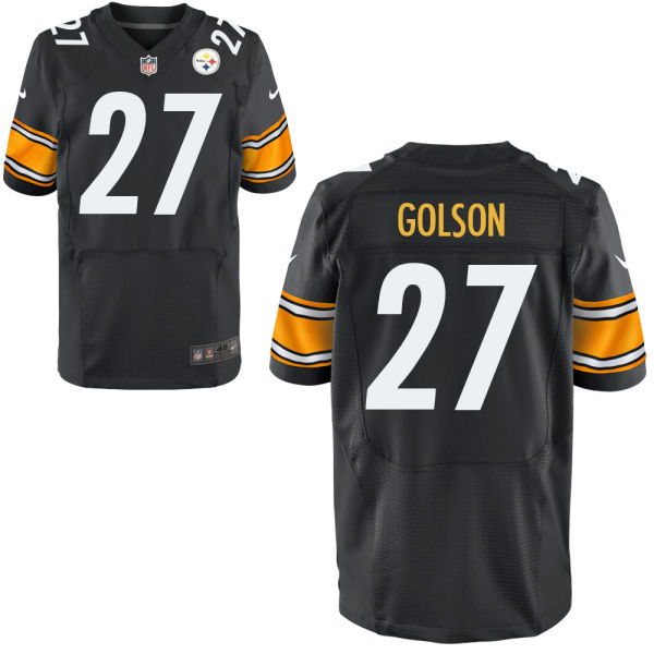 Mens Pittsburgh Steelers #27 Senquez Golson Nike Black Elite Jersey