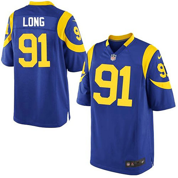 Mens St. Louis Rams Chris Long Nike Royal Blue Alternate Game Jersey