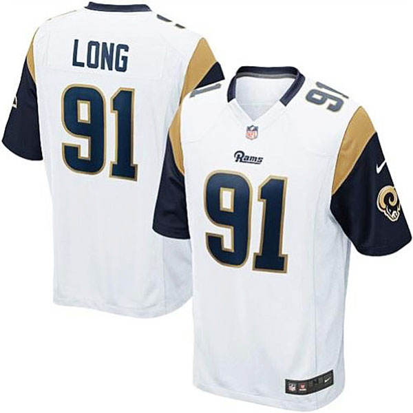 Mens St. Louis Rams Chris Long Nike White Game Jersey