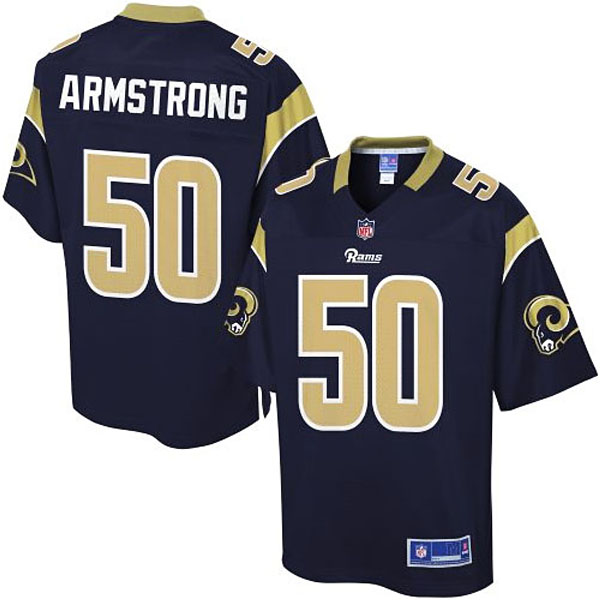 Mens St. Louis Rams Ray-Ray Armstrong Navy Blue Team Color Jersey