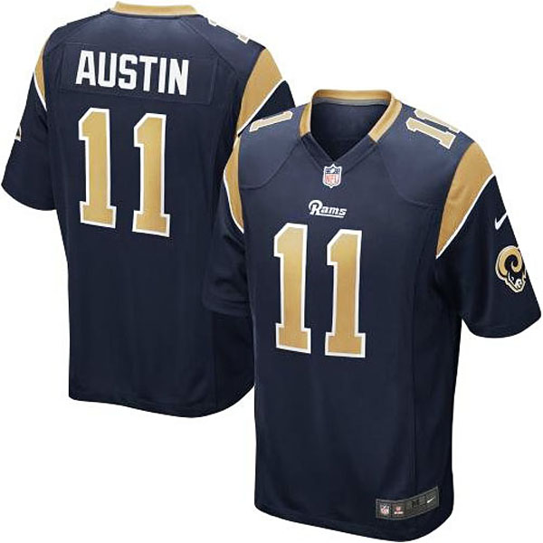 Mens St. Louis Rams Tavon Austin Nike Navy Blue Game Jersey