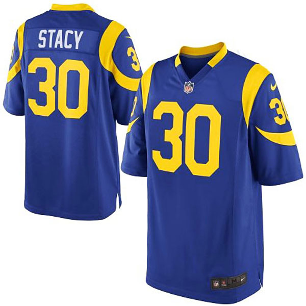 Mens St. Louis Rams Zac Stacy Nike Royal Blue Alternate Game Jersey