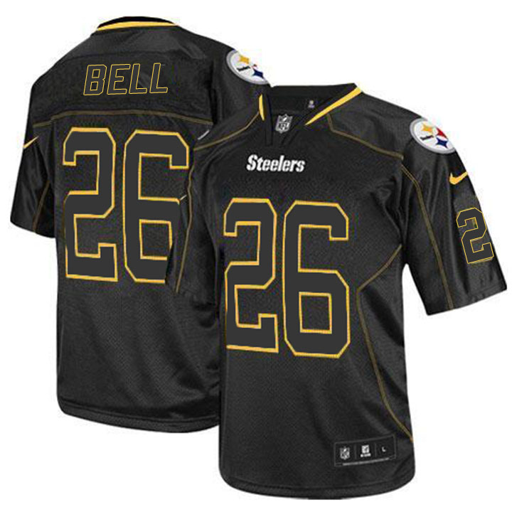 NFL Pittsburgh Steelers #26 Le'Veon Bell Lights Out Elite Black Jersey