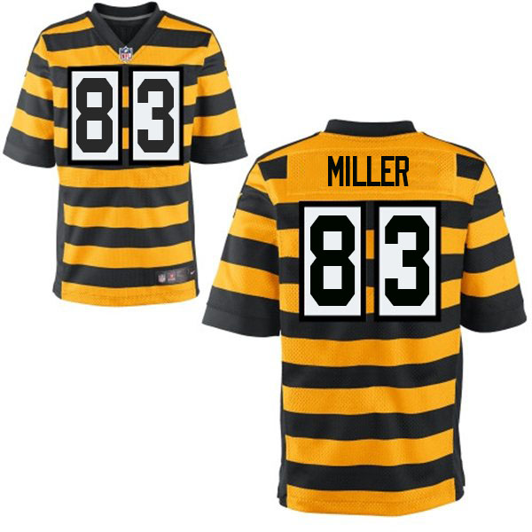 NFL Pittsburgh Steelers #83 Heath Miller Gold Alternate Elite Jersey