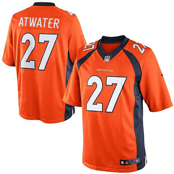 Mens Nike Steve Atwater Orange Denver Broncos #27 Retired Player Limited Jersey