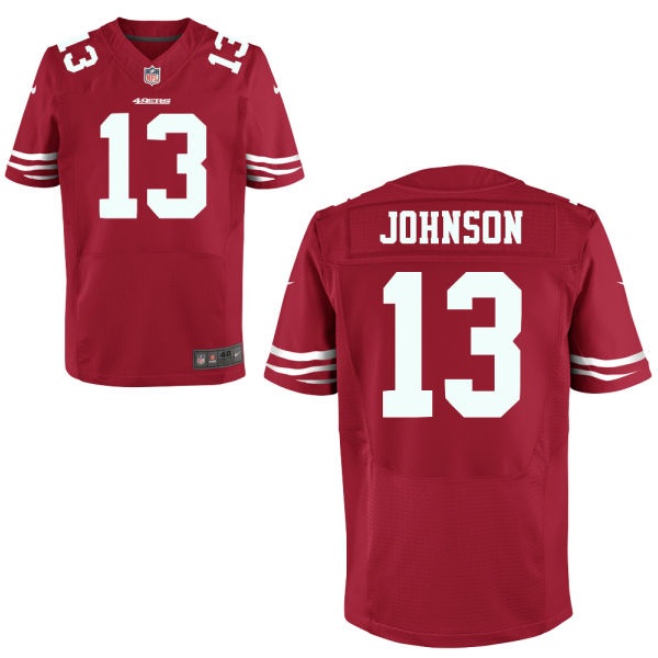 Nike San Francisco 49ers #13 Steve Johnson Team Color Elite Jersey