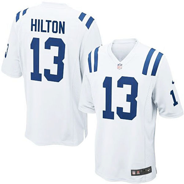 Mens Indianapolis Colts #13 T.Y. Hilton Nike White Alternate Game Jersey