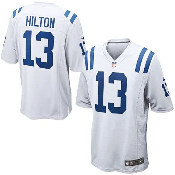 Mens Indianapolis Colts #13 T.Y. Hilton Nike White Game Jersey