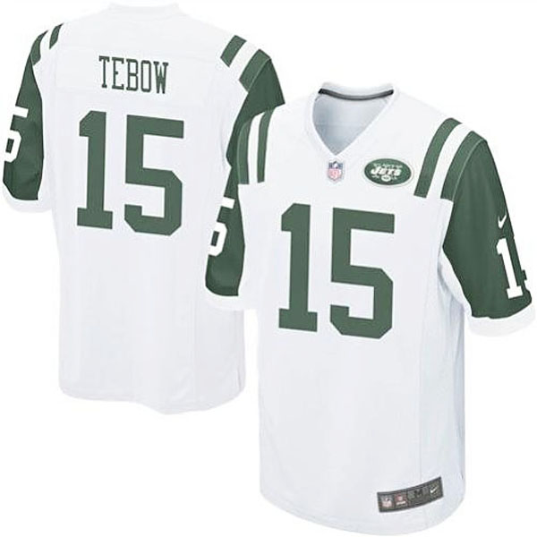 Nike New York Jets #15 Tim Tebow Game Jersey-White