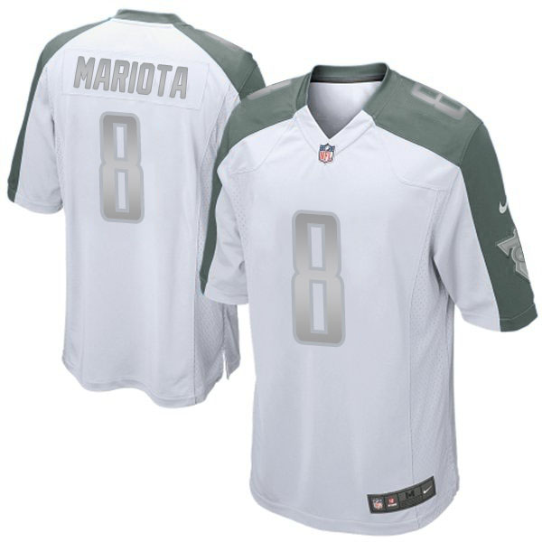 NFL Tennessee Titans #8 Marcus Mariota Platinum Limited White Jersey