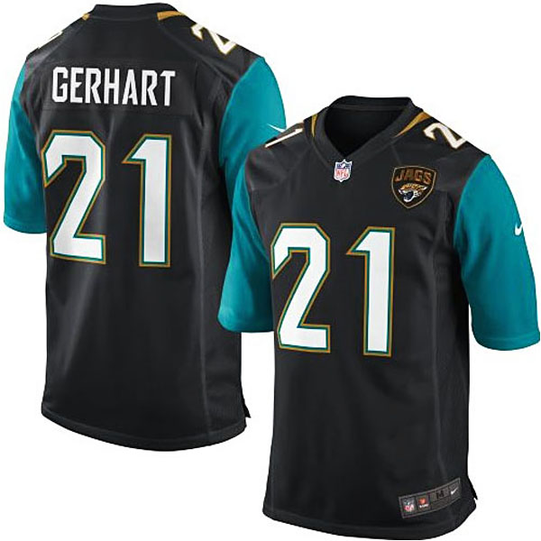 Mens Jacksonville Jaguars #21 Toby Gerhart Nike Black Game Jersey