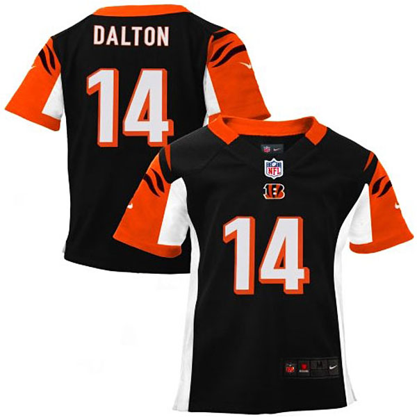 Toddler Cincinnati Bengals #14 Andy Dalton Nike Black Game Jersey