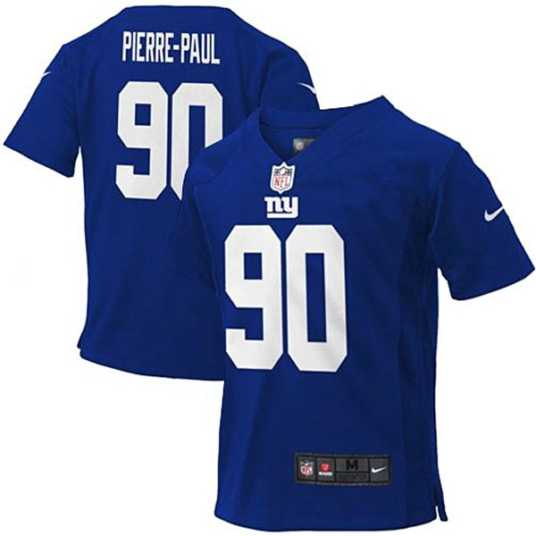 Toddler New York Giants #90 Jason Pierre-Paul Nike Royal Blue Game Jersey