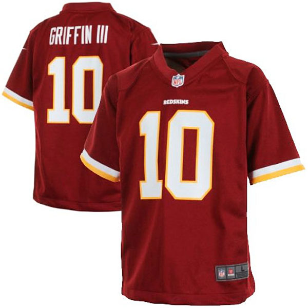 Toddler Washington Redskins #10 Robert Griffin III Nike Burgundy Game Jersey