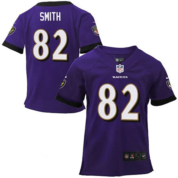 Toddler Baltimore Ravens #82 Torrey Smith Nike Purple Game Jersey