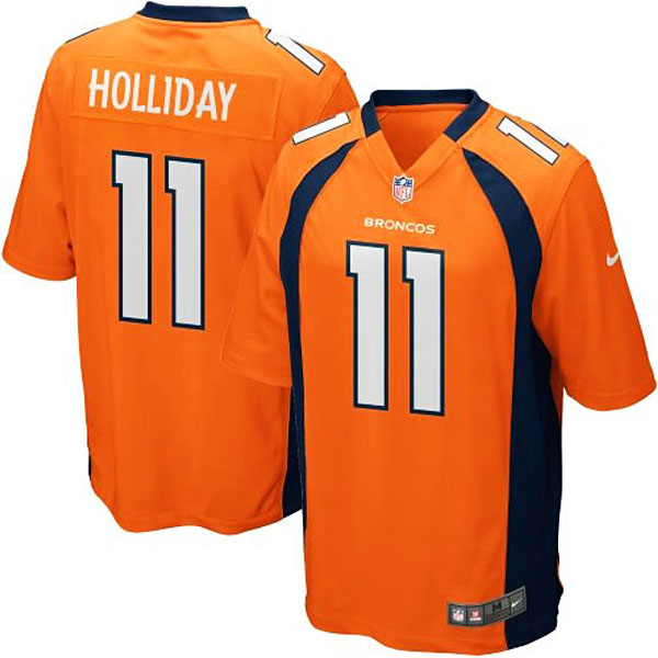 Nike Trindon Holliday Denver Broncos #11 Youth Game Jersey-Orange