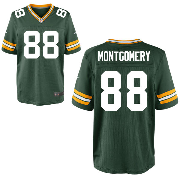 Mens Green Bay Packers #88 Ty Montgomery Nike Green Elite Jersey