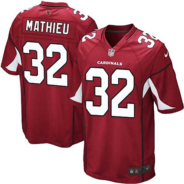 Mens Arizona Cardinals #32 Tyrann Mathieu Nike Cardinal Game Jersey