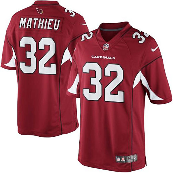 Men's Arizona Cardinals #32 Tyrann Mathieu Nike Cardinal Team Color Limited Jersey