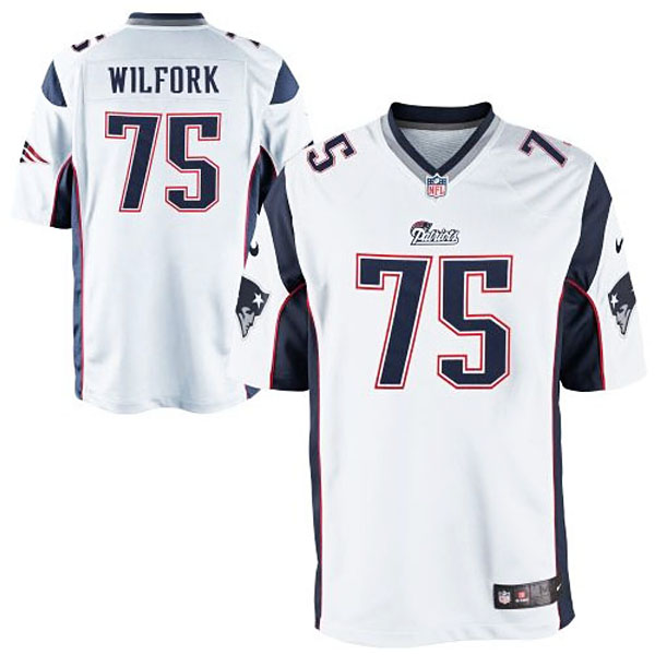 Nike Vince Wilfork New England Patriots #75 Youth Game Jersey-White