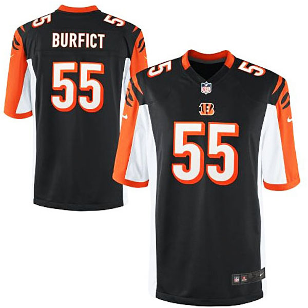 Mens Cincinnati Bengals #55 Vontaze Burfict Nike Black Game Jersey