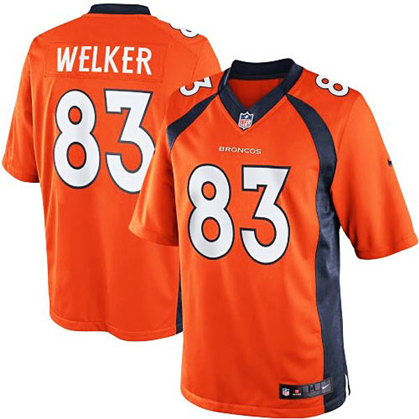 Men's Denver Broncos #83 Wes Welker Nike Orange Team Color Limited Jersey