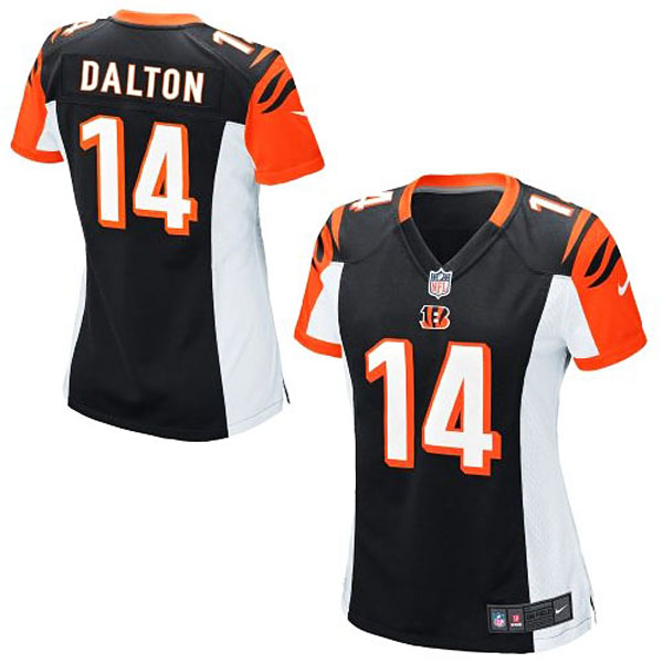 Women's Cincinnati Bengals #14 Andy Dalton Nike Black Limited Jersey