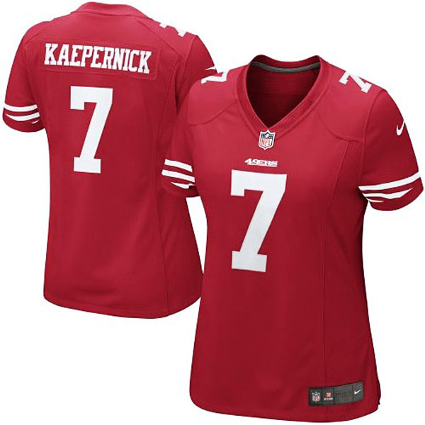 Women's San Francisco 49ers #7 Colin Kaepernick Nike Scarlet Limited Jersey