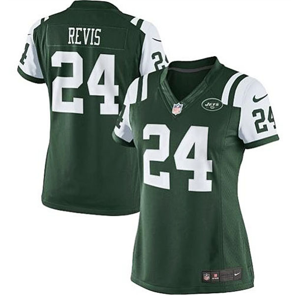 Women's New York Jets #24 Darrelle Revis Nike Green Limited Jersey