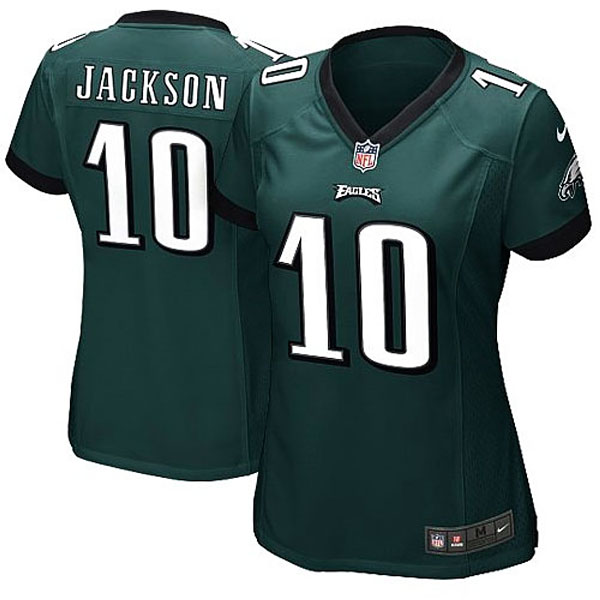 Women's Philadelphia Eagles #10 DeSean Jackson Nike Green Limited Jersey