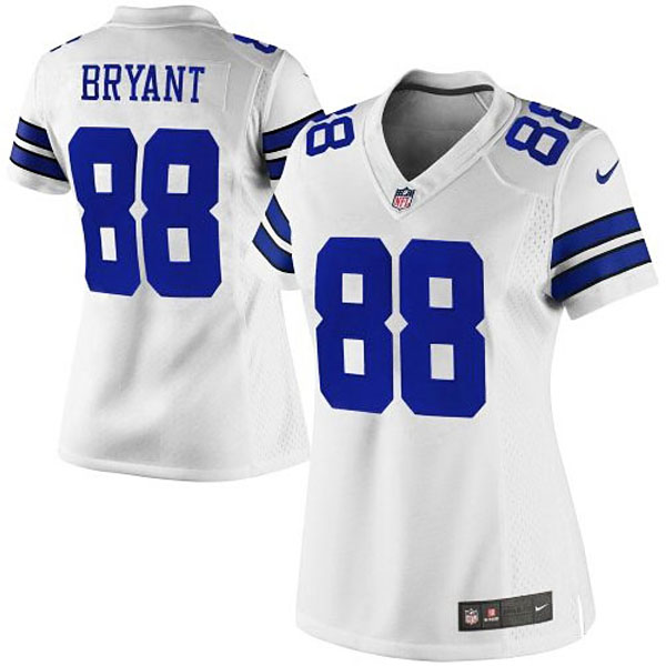 Women's Dallas Cowboys #88 Dez Bryant Nike White Limited Jersey